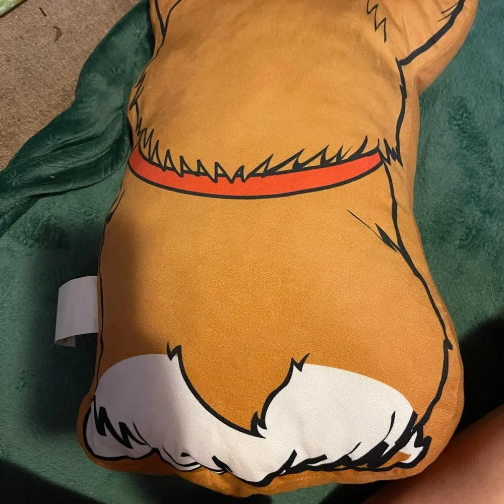 Corgi Dog Plush Pillow - Brown and White